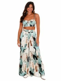 Luxxel Sale Let You Go Print Two Piece Set