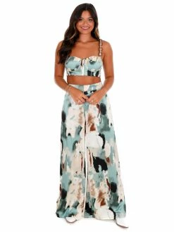 Luxxel Sale Let You Go Print Two Piece Set