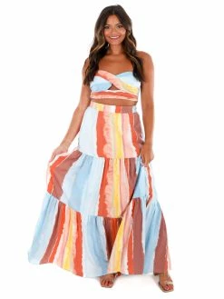 Luxxel Playsuits Imagination Stripe Two Piece Set