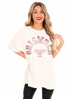 Livy Lu Sale Griswold Off White Thrifted Tee