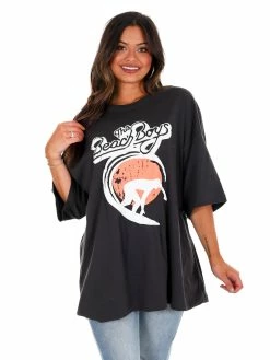 Livy Lu The Beach Boys Classic Puff Oversized Tee T-Shirts