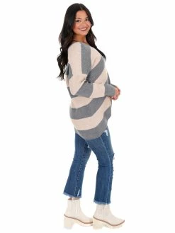Miracle Left And Right Chevron Sweater