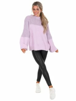 Miracle Don't You Worry Contrast Sweater Tops