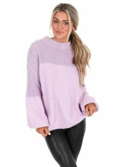 Miracle Don't You Worry Contrast Sweater Tops