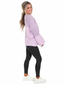 Miracle Don't You Worry Contrast Sweater Tops