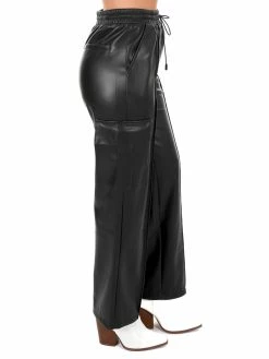 Aaron & Amber Slow Down Leather Cargo Pants Bottoms