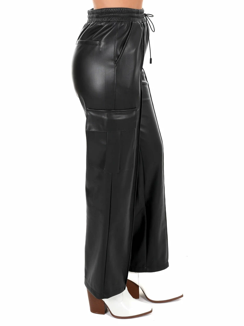 Outlet ๐ Aaron & Amber Slow Down Leather Cargo Pants Bottoms ๐ 2 Aaron & Amber Slow Down Leather Cargo Pants Bottoms