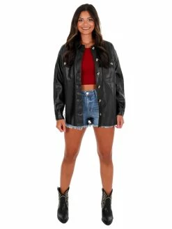 Aaron & Amber So Long Farewell Leather Top