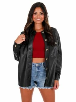 Aaron & Amber So Long Farewell Leather Top