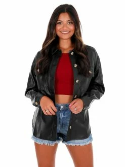Aaron & Amber So Long Farewell Leather Top