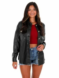 Aaron & Amber So Long Farewell Leather Top