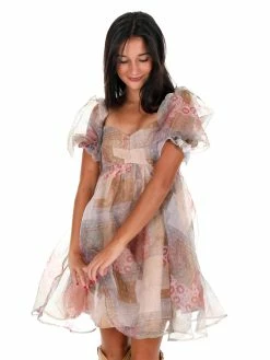 En Merci Meet Again Organza Mini Dress