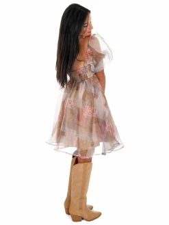 En Merci Meet Again Organza Mini Dress