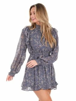 En Merci Dresses Just Begun Print Mini Dress