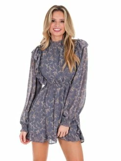 En Merci Dresses Just Begun Print Mini Dress