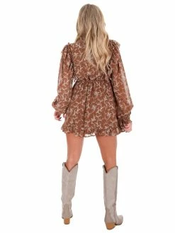 En Merci Dresses Just Begun Print Mini Dress