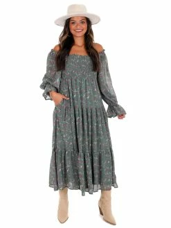 Best deal ๐ En Merci Wonderful World Floral Midi ๐ Dress Sale ๐ฅ 9 En Merci Wonderful World Floral Midi Dress Sale