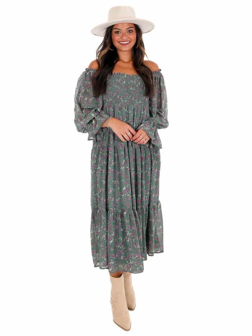 Best deal ๐ En Merci Wonderful World Floral Midi ๐ Dress Sale ๐ฅ 5 En Merci Wonderful World Floral Midi Dress Sale