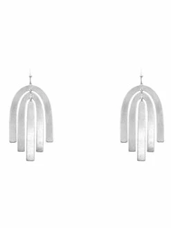 RNK Arch Layered Metal Earrings