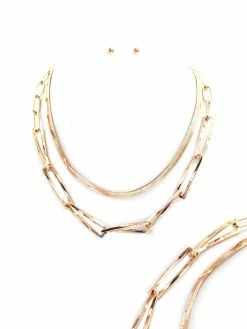 RNK Chunky Chain Layered Necklace