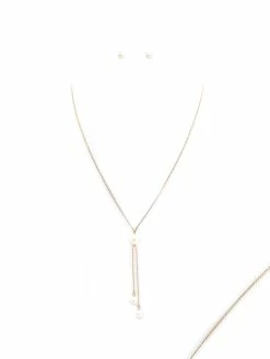 RNK Necklaces 18 Inch Pearl Drop Necklace