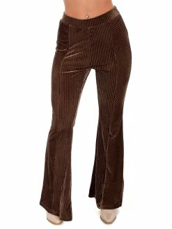 En Merci Thing Called Love Velvet Flare Pants