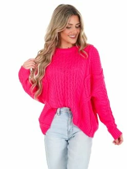 Hot Sale ๐ En Merci On Your Mind Cable Knit Sweater Tops ๐ 22 En Merci On Your Mind Cable Knit Sweater Tops