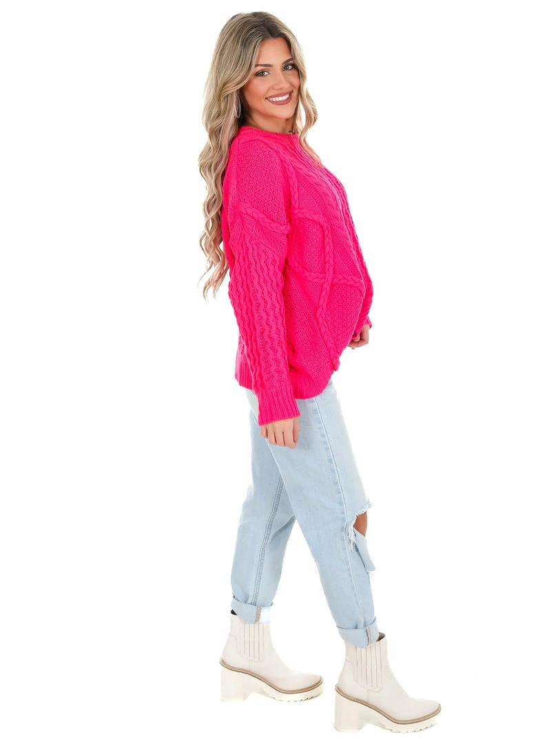 Hot Sale ๐ En Merci On Your Mind Cable Knit Sweater Tops ๐ 6 En Merci On Your Mind Cable Knit Sweater Tops