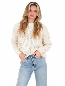 Hot Sale ๐ En Merci On Your Mind Cable Knit Sweater Tops ๐ 27 En Merci On Your Mind Cable Knit Sweater Tops