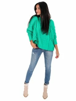 Hot Sale ๐ En Merci On Your Mind Cable Knit Sweater Tops ๐ 34 En Merci On Your Mind Cable Knit Sweater Tops