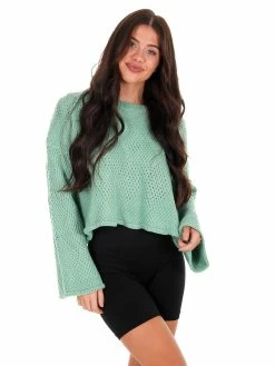 En Merci Sale Call Your Name Diamond Knit Sweater