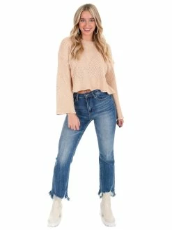 En Merci Sale Call Your Name Diamond Knit Sweater