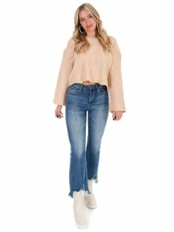 En Merci Sale Call Your Name Diamond Knit Sweater