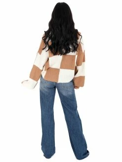 En Merci Checkmate Oversized Sweater