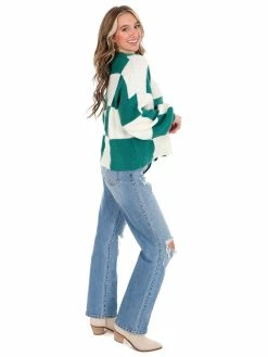 En Merci Checkmate Oversized Sweater