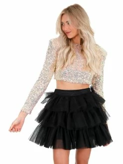 Brand new ๐ Mable Feels Like Heaven Sequin Crop Top Tops ๐ 11 Mable Feels Like Heaven Sequin Crop Top Tops