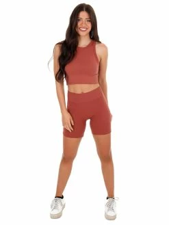 NikiBiki Race Is On Mahogany Highwaist Biker Shorts JB Fit