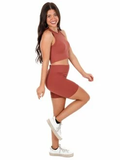 NikiBiki Race Is On Mahogany Highwaist Biker Shorts JB Fit