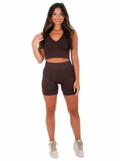 NikiBiki JB Fit Bigger Picture Vintage Chocolate Highwaist Biker Shorts