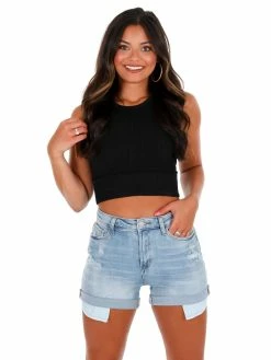 NikiBiki Tops Say Hello Cable Knit Crop Top