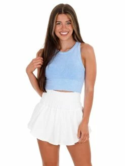 NikiBiki Tops Understand You Chevron Highneck Crop Top