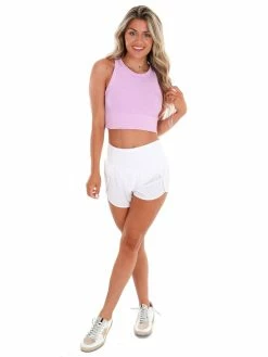 NikiBiki Tops Understand You Chevron Highneck Crop Top