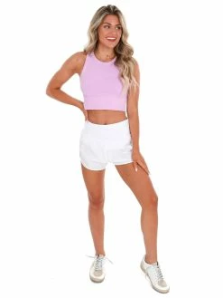 NikiBiki Tops Understand You Chevron Highneck Crop Top