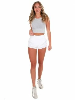 NikiBiki Tops Understand You Chevron Highneck Crop Top