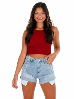 NikiBiki Tops Say Hello Cable Knit Crop Top