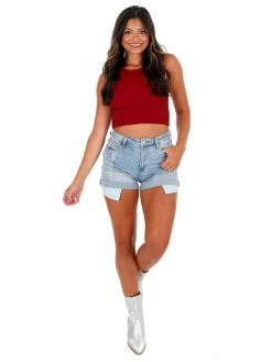 NikiBiki Tops Say Hello Cable Knit Crop Top