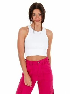 NikiBiki Tops Say Hello Cable Knit Crop Top