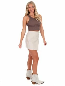 NikiBiki Tops Say Hello Cable Knit Crop Top