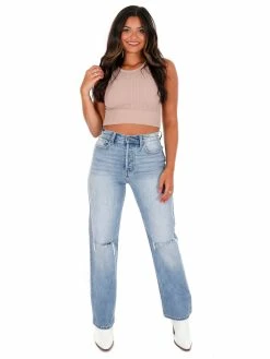 NikiBiki Tops Say Hello Cable Knit Crop Top