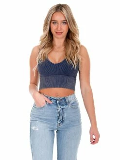 NikiBiki Bigger Picture V-Neck Crop Top Tops